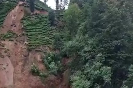 Rize’de şiddetli yağış heyelana yol açtı