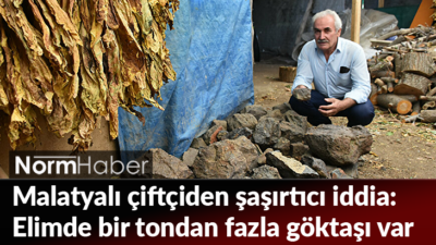 Malatyalı çiftçiden iddia: Elimde bir tondan fazla göktaşı var