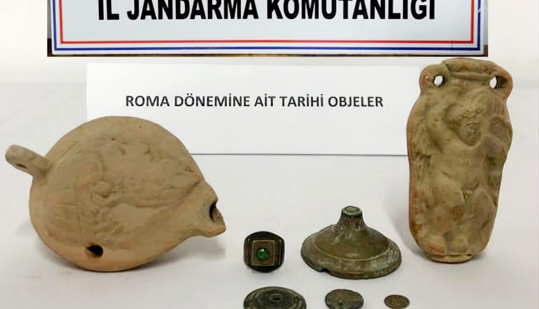 Roma dönemine ait tarihi eserler ele geçirildi