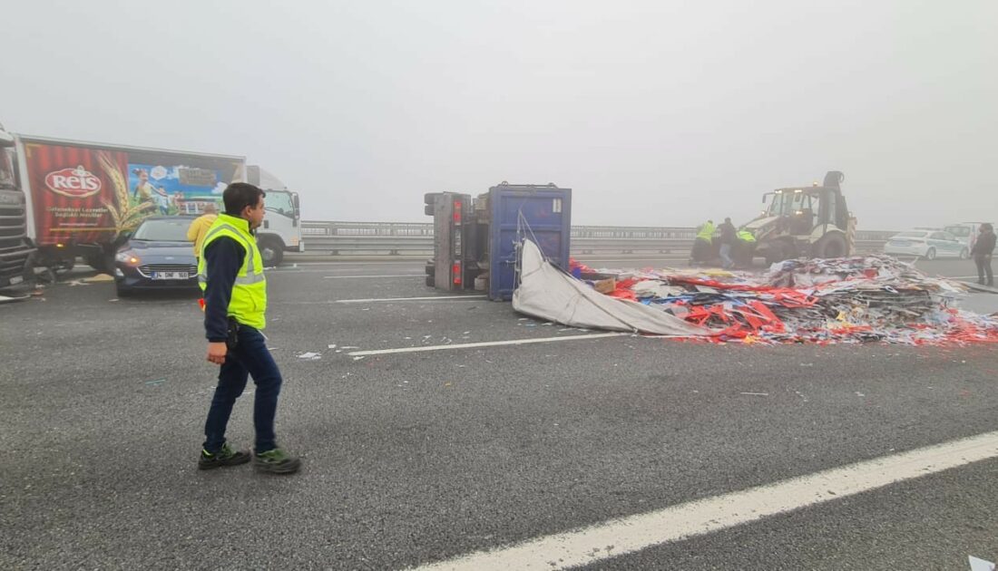 Kuzey Marmara Otoyolu’nda zincirleme kaza