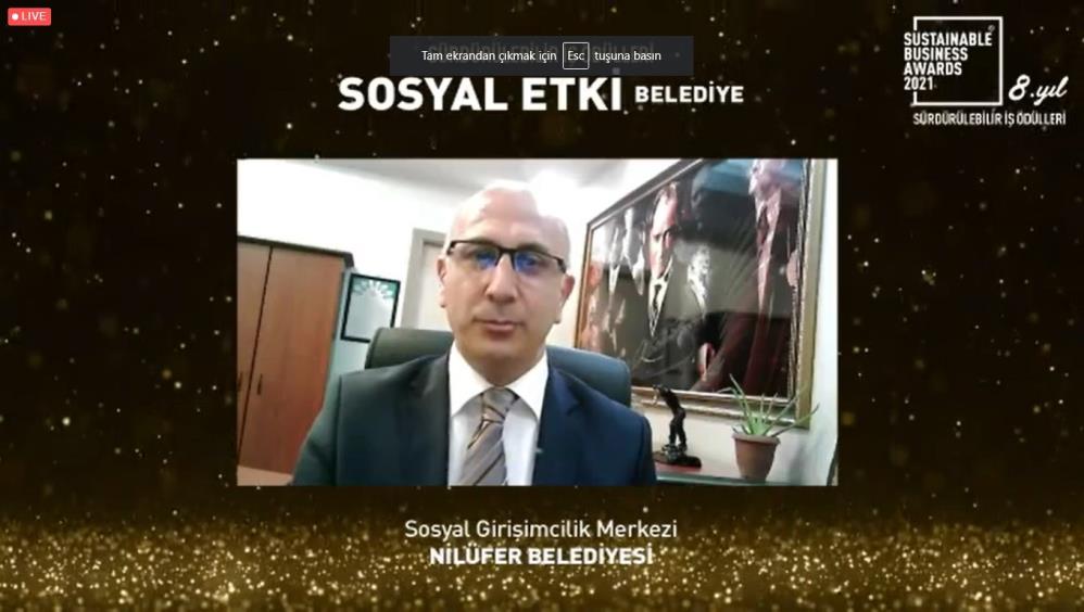 Nilüfer’e sürdürülebilir iş ödülü