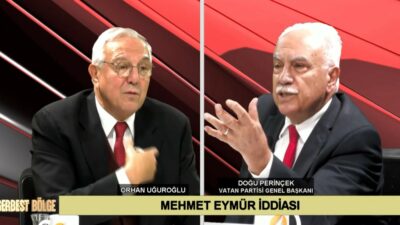 Doğu Perinçek, Mehmet Eymür sorusu üzerine yayını terk etti