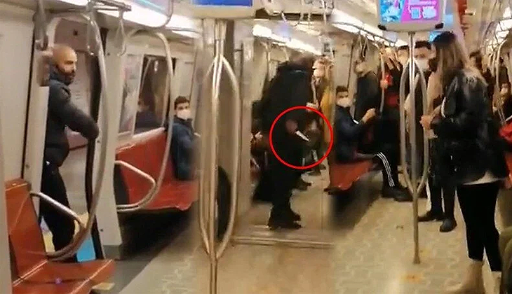 Metroda dehşete düşüren görüntü