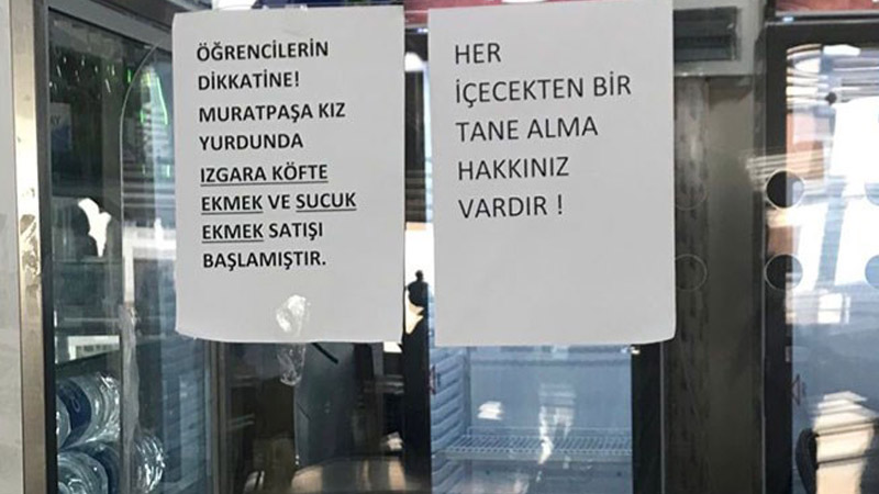 Üniversite yemekhanesinde öğrenciye ‘kotalı’ ekmek