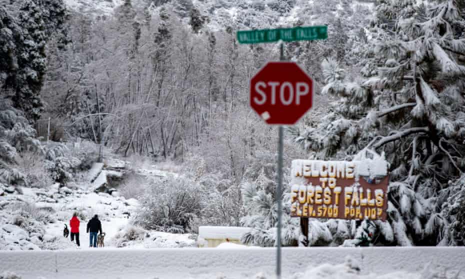 California’da kar yağışı ve fırtına nedeniyle acil durum