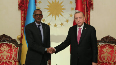 Cumhurbaşkanı Erdoğan Ruanda Cumhurbaşkanı Paul Kagame ile görüştü