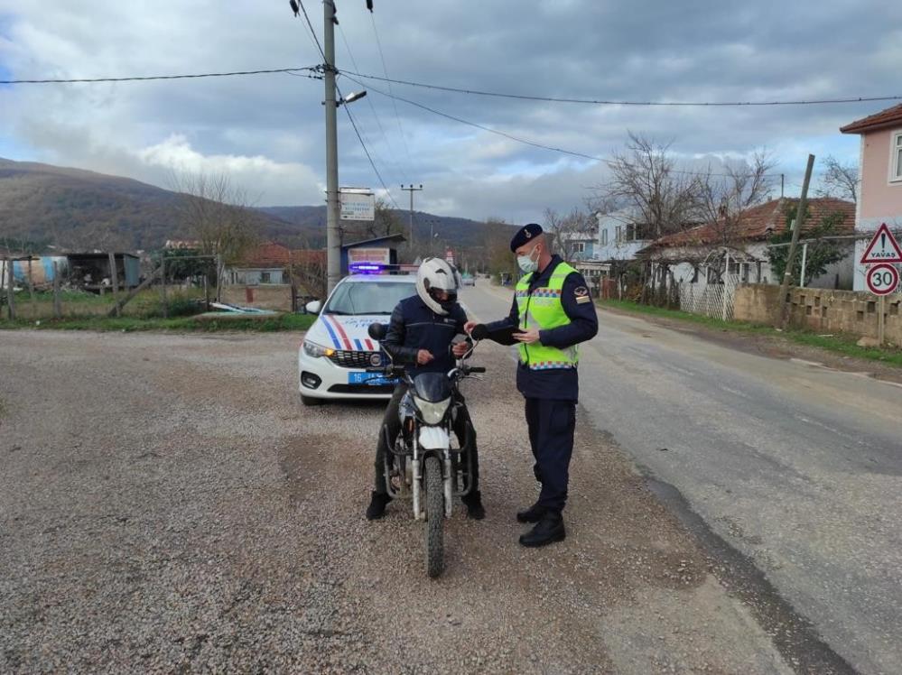 Bursa’da jandarmadan ‘Huzur ve Güven’ uygulaması