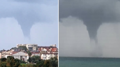 Antalya açıklarında hortum oluştu