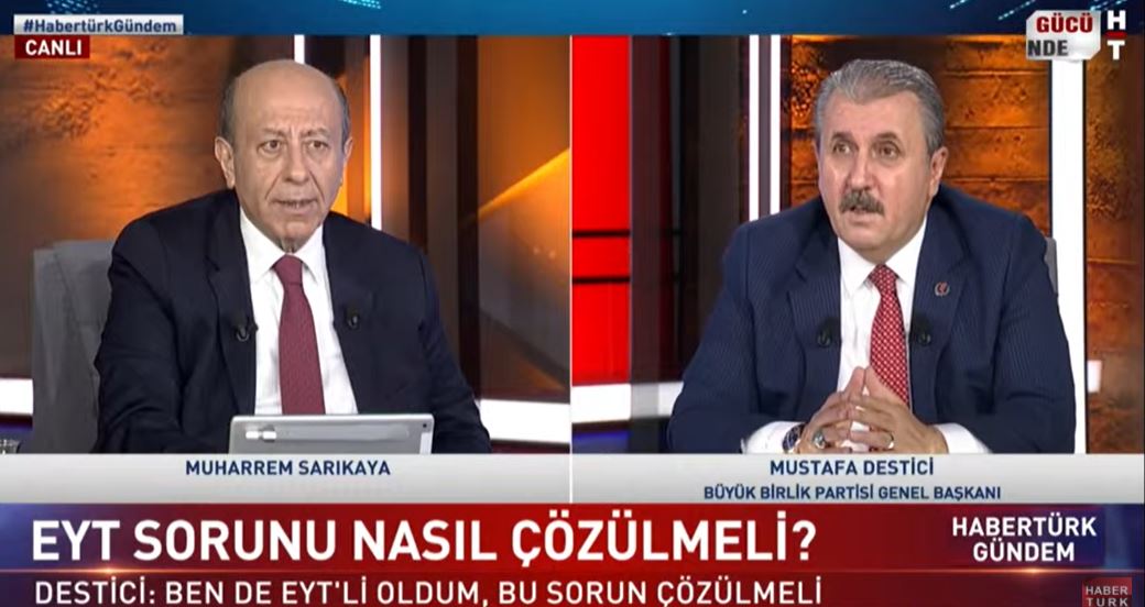 BBP lideri Destici’den EYT açıklaması: Cumhurbaşkanına aktardık!