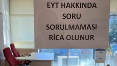 SGK’dan vatandaşa: EYT’yi sormayın!