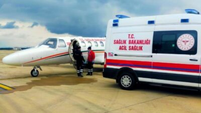 18 yaşındaki Mardinli hasta uçak ambulansla Bursa’ya sevk edildi