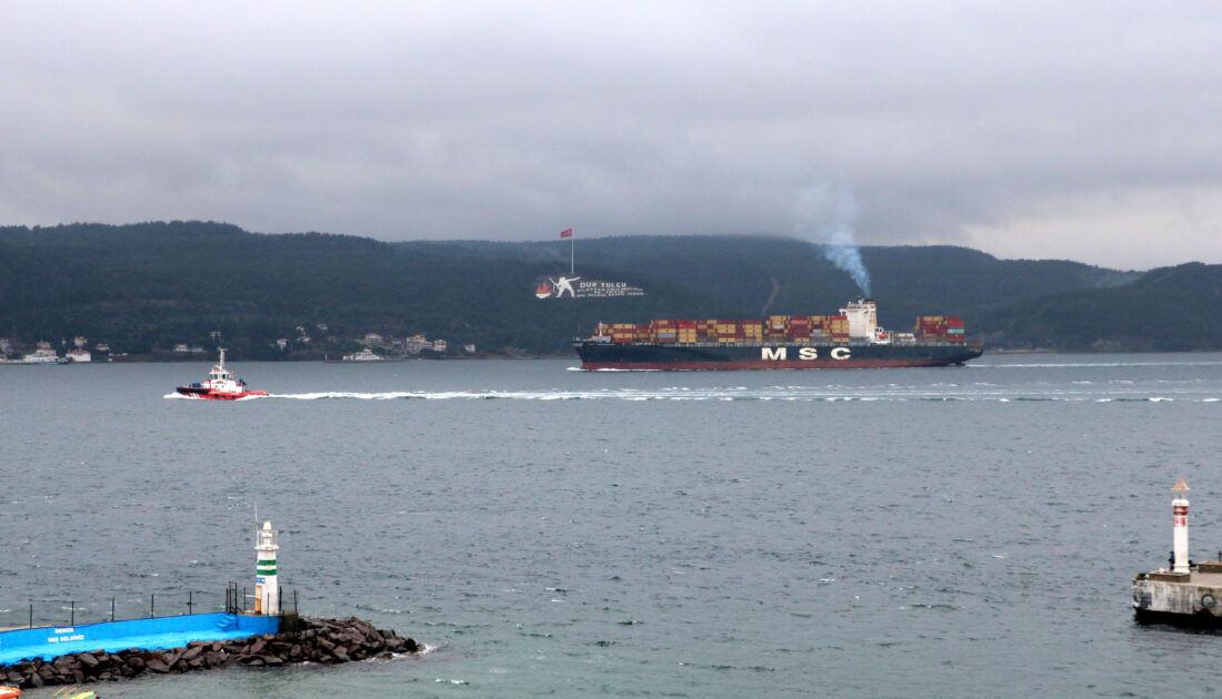 Çanakkale Boğazı trafiğe tek yönlü kapatıldı