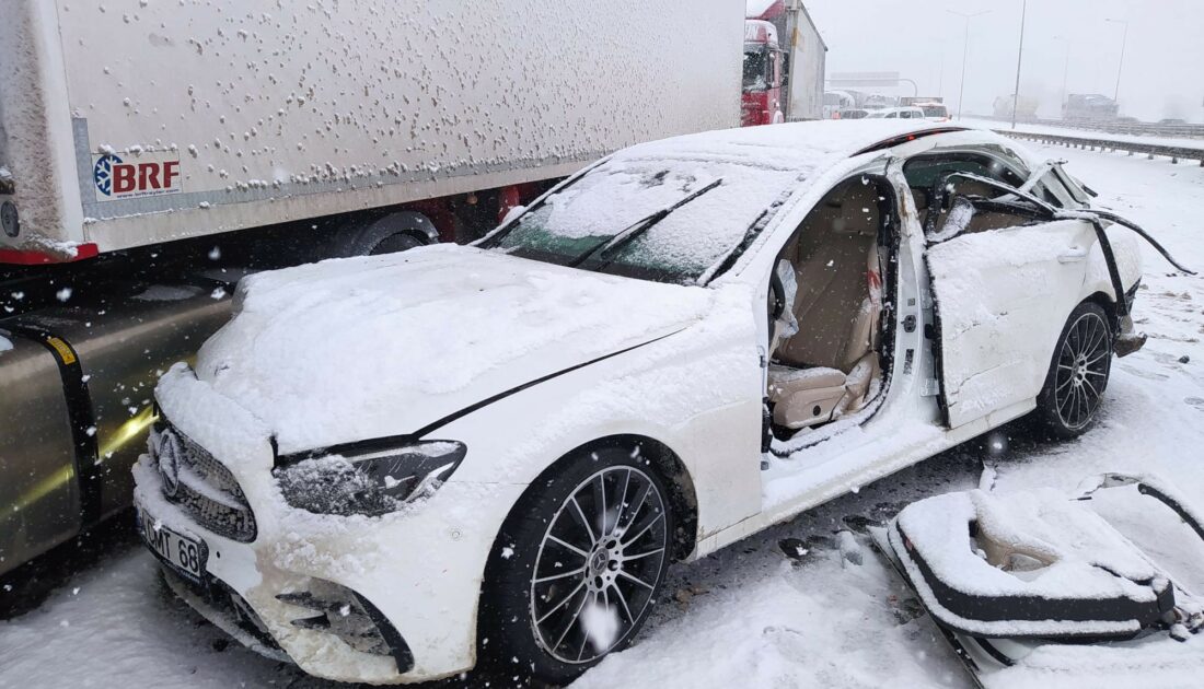 Bolu’da zincirleme trafik kazası: 24 araç birbirine girdi