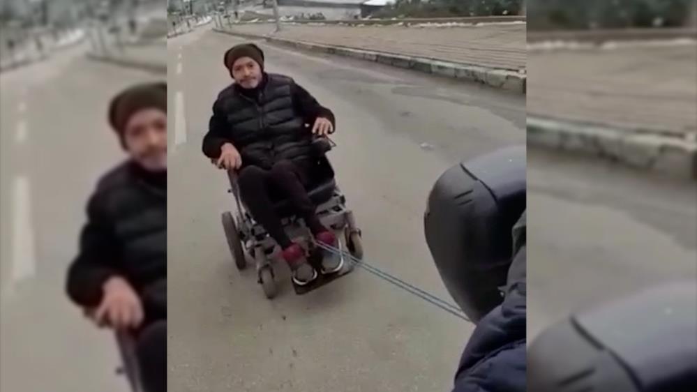 Bursa’da motokuryeden insanlık ölmemiş dedirten hareket