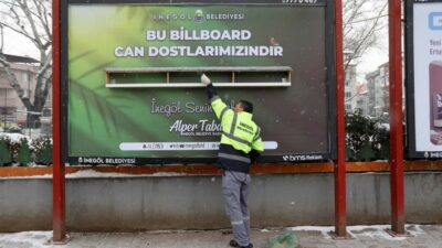 Bursa’da kara kışta kuşlara ‘ilân-ı yem’