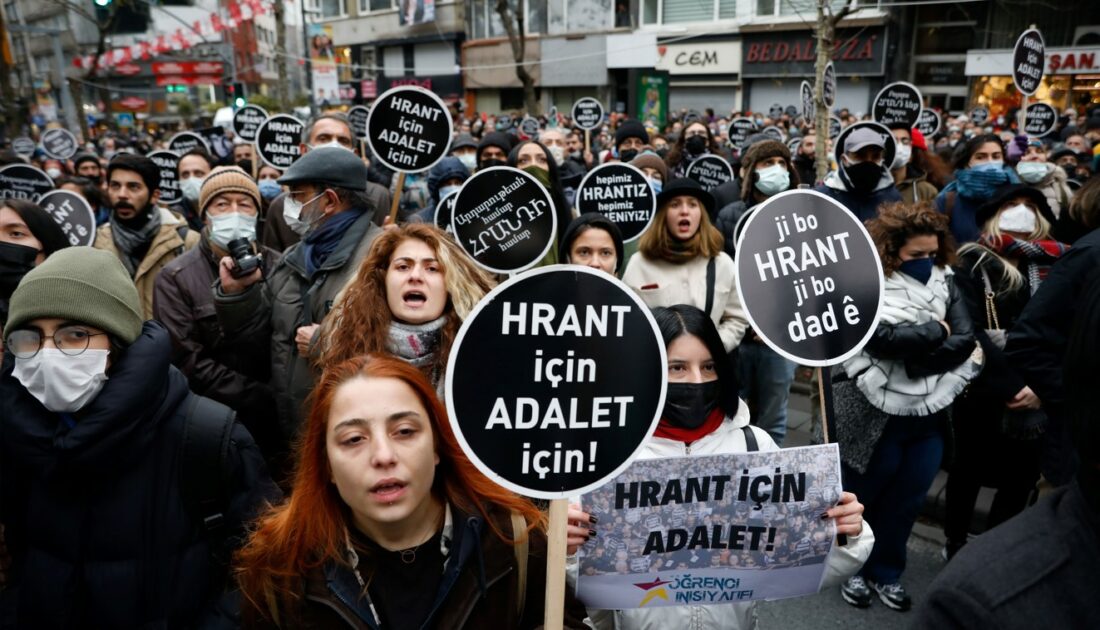 Hrant Dink silahlı saldırıya uğradığı noktada anıldı