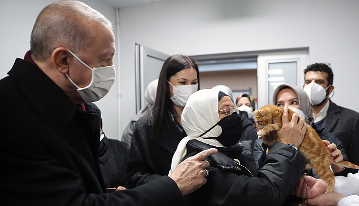 Erdoğan’dan hayvan barınağına ziyaret