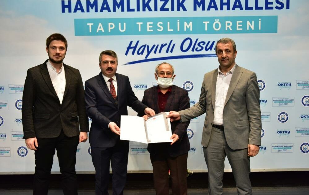 Hamamlıkızık sakinleri tapularına kavuştu