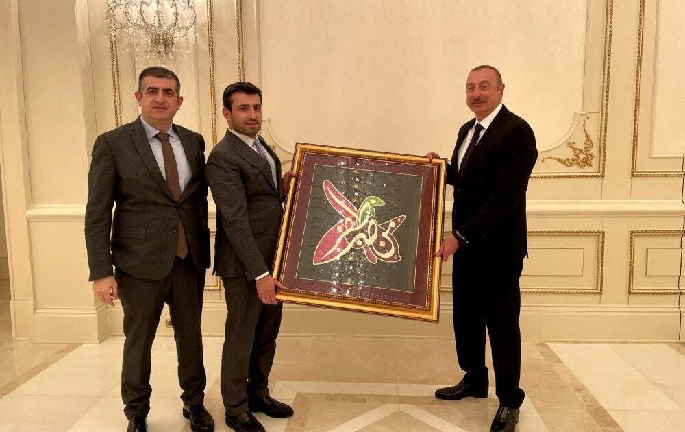 Aliyev, Selçuk ve Haluk Bayraktar’ı kabul etti