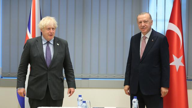 Cumhurbaşkanı Erdoğan ile Boris Johnson görüştü