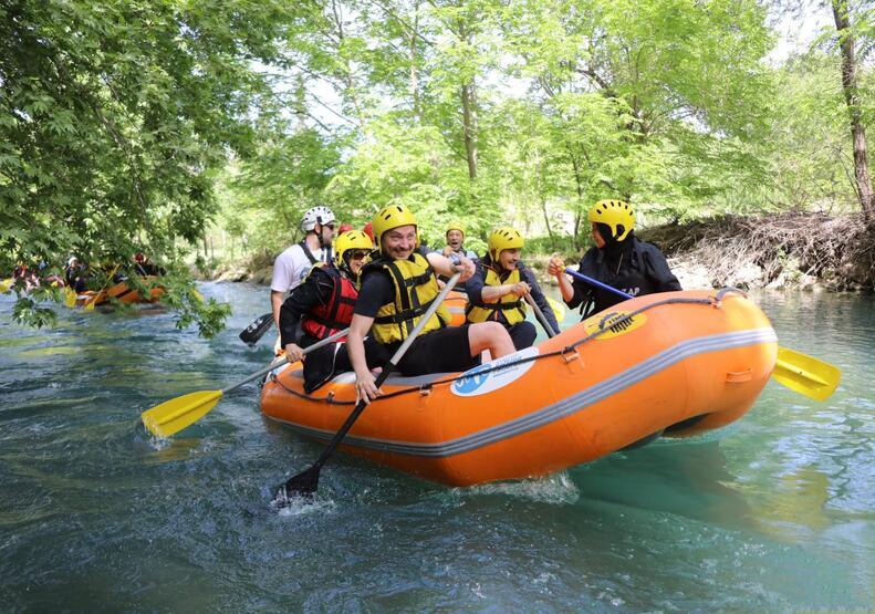 Nusaybin’de ilk kez rafting yarışması düzenlendi