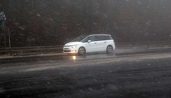 Bolu Dağı’nda kar yağışı başladı