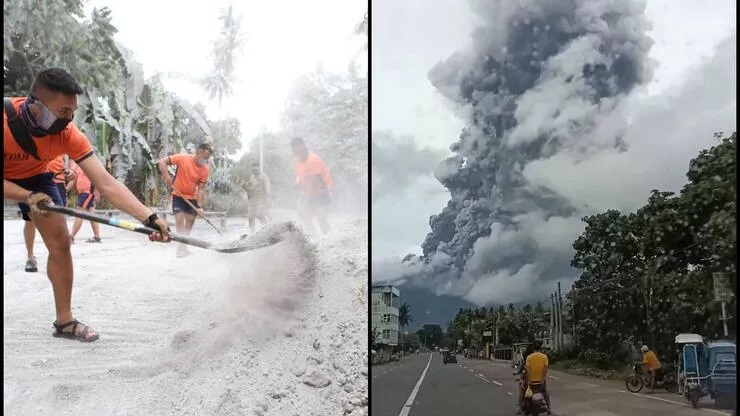 Filipinler’de Bulusan Yanardağı harekete geçti! Çevre bölgeler tahliye edildi