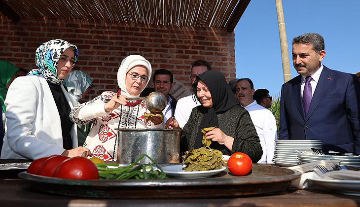 Emine Erdoğan, Gastronomi Festivali’nde Tokat mutfağını gezdi