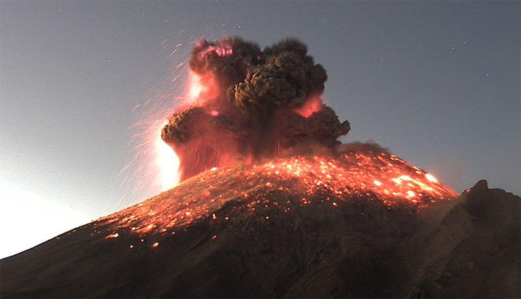 Popocatepetl Yanardağı’nda 11 günde 6 patlama