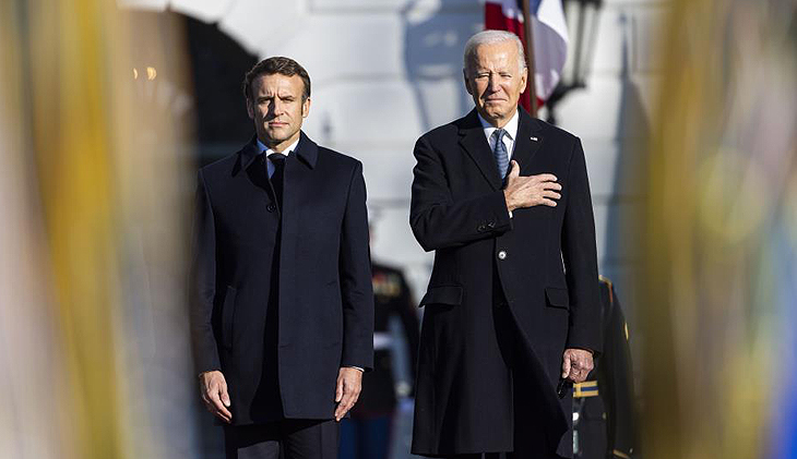 Biden ve Macron Beyaz Saray’da bir araya geldi