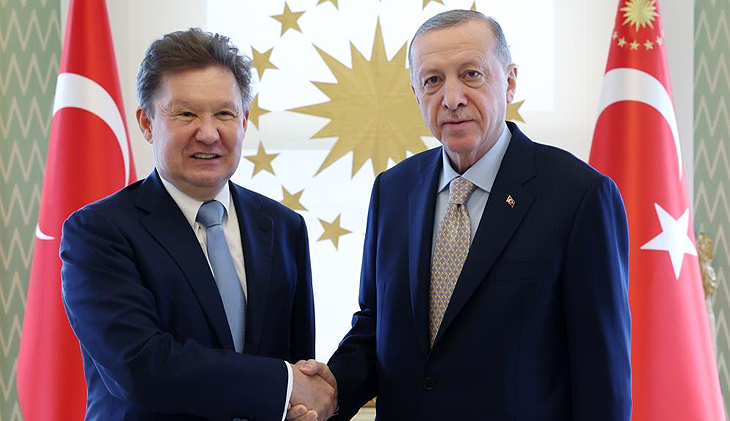 Erdoğan, Gazprom Başkanı Miller’ı kabul etti