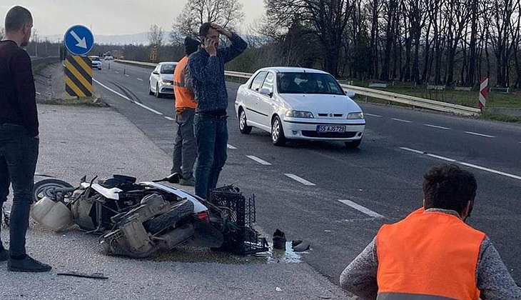 Bursa’da kamyonetin çarptığı motosiklet sürücüsü hayatını kaybetti