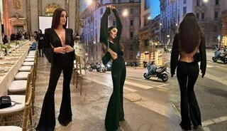 Hande Erçel’den Milano pozları