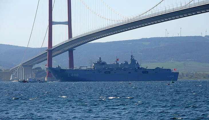 TCG Anadolu rotasını İzmir’e çevirdi