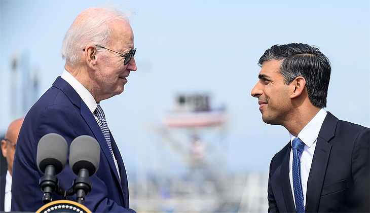 Biden İngiltere Başbakanı Sunak’ı ağırladı