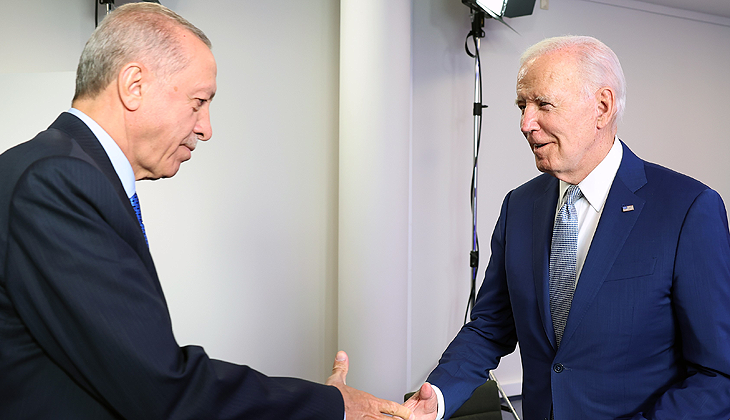 Cumhurbaşkanı Erdoğan, Biden ile görüştü