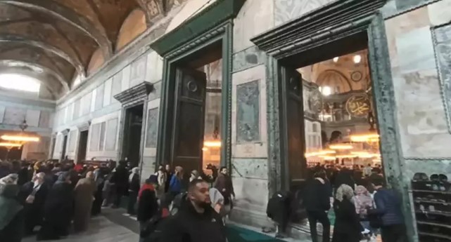 Ayasofya Camii’nde restorasyon çalışmaları başladı!