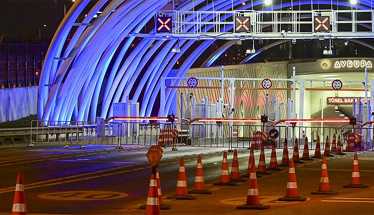 Avrasya Tüneli geçici olarak trafiğe kapatıldı