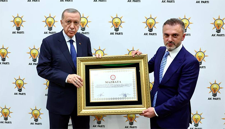 Cumhurbaşkanı Erdoğan’a mazbatası takdim edildi