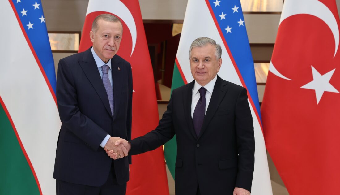 Cumhurbaşkanı Erdoğan ve Mirziyoyev görüştü