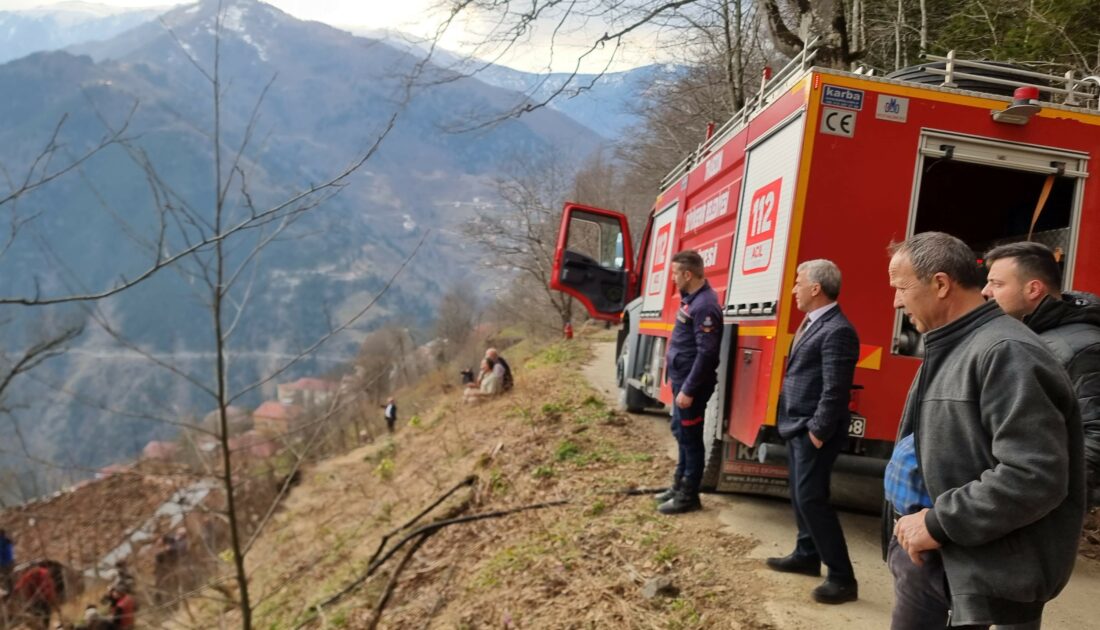 İki katlı evde yangın çıktı