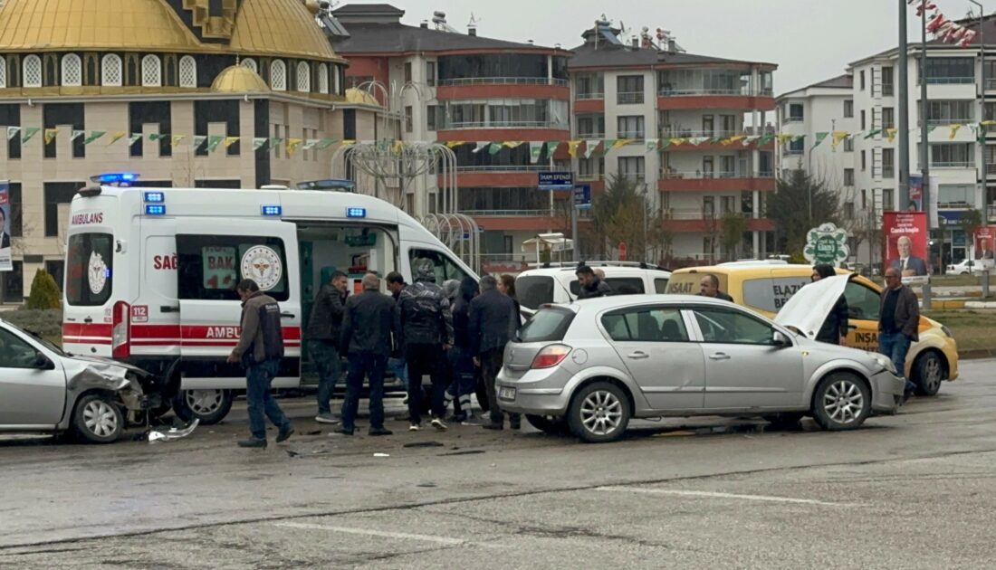 Elazığ’da trafik kazası: 2 yaralı