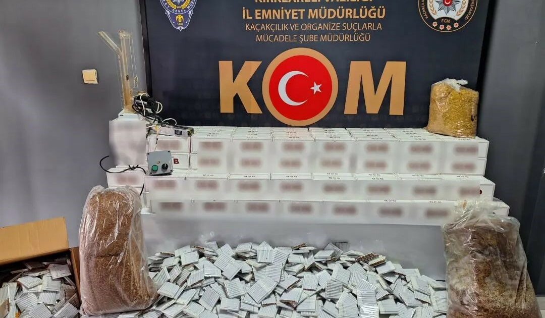 Kaçakçılık operasyonu: Binlerce makaron ele geçirildi