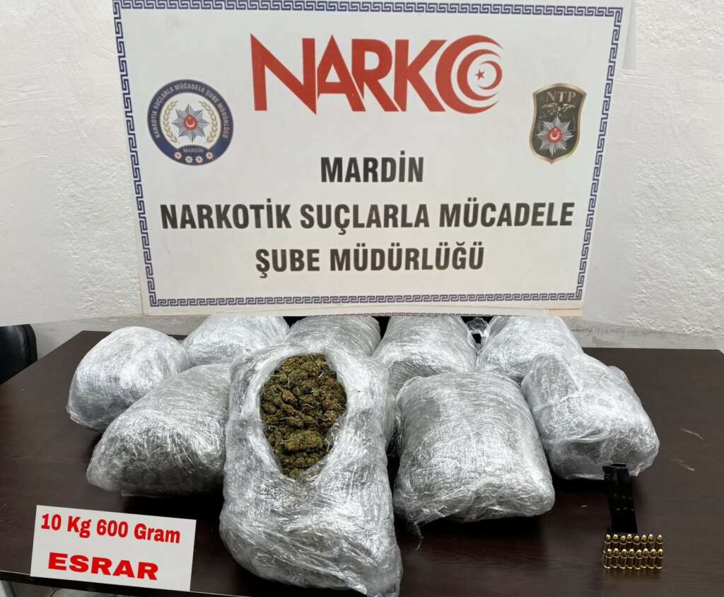 10 kilo esrar ele geçirildi