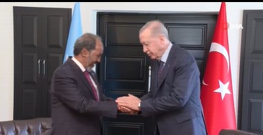 Erdoğan, Somali Cumhurbaşkanı ile görüştü