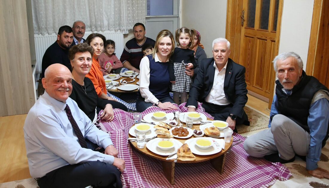 Bozbey, Aydın ailesinin iftar sofrasına konuk oldu