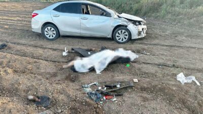 Bursa’da ölümlü kaza! Otomobil taklalar atarak tarlaya uçtu