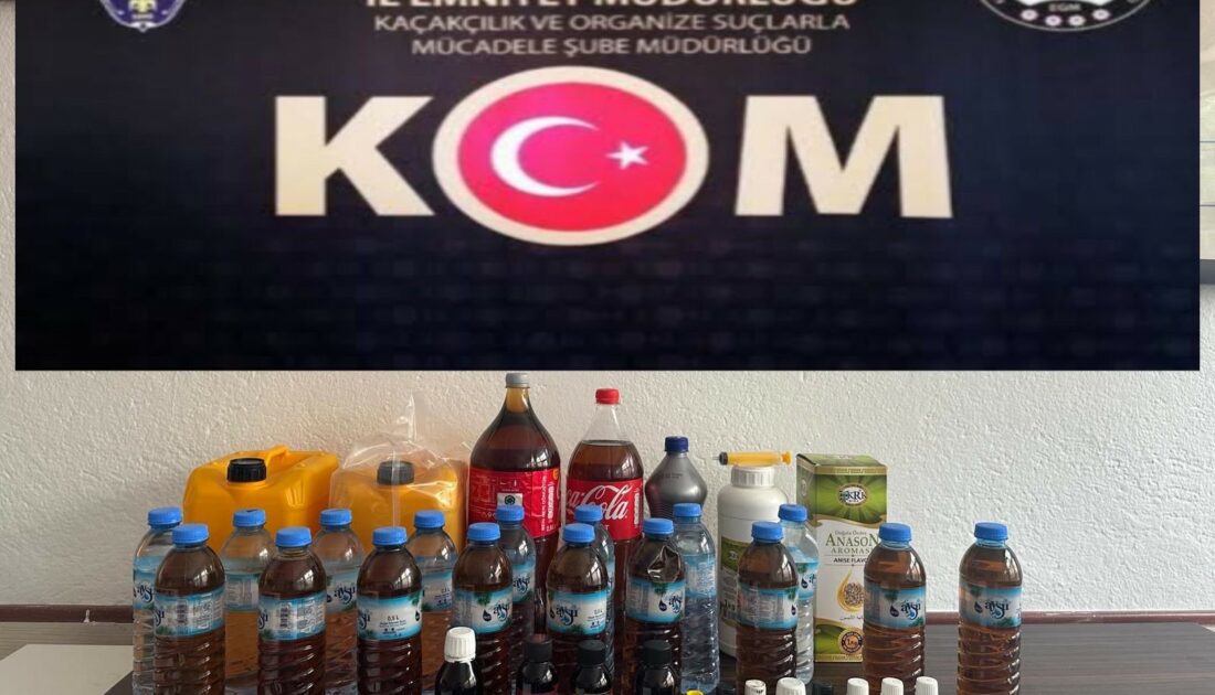 Polisten kaçak alkol operasyonu