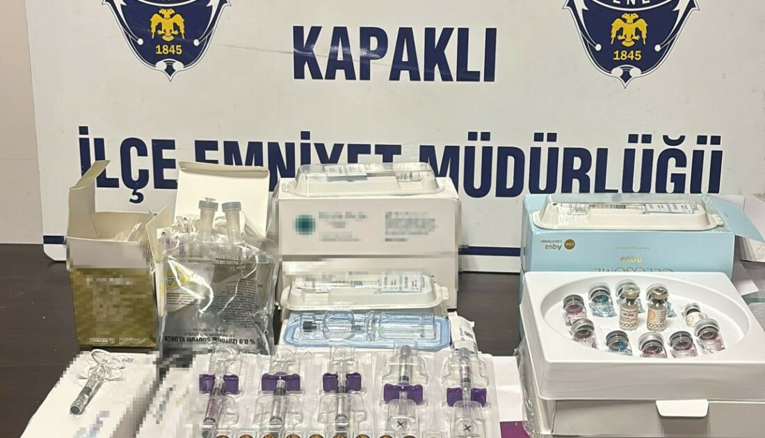 Yetkisiz şekilde evinde estetik yapan kadın yakalandı