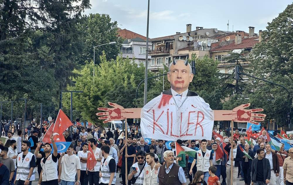 Bursa İnegöl’de Gazze için yürüyüş